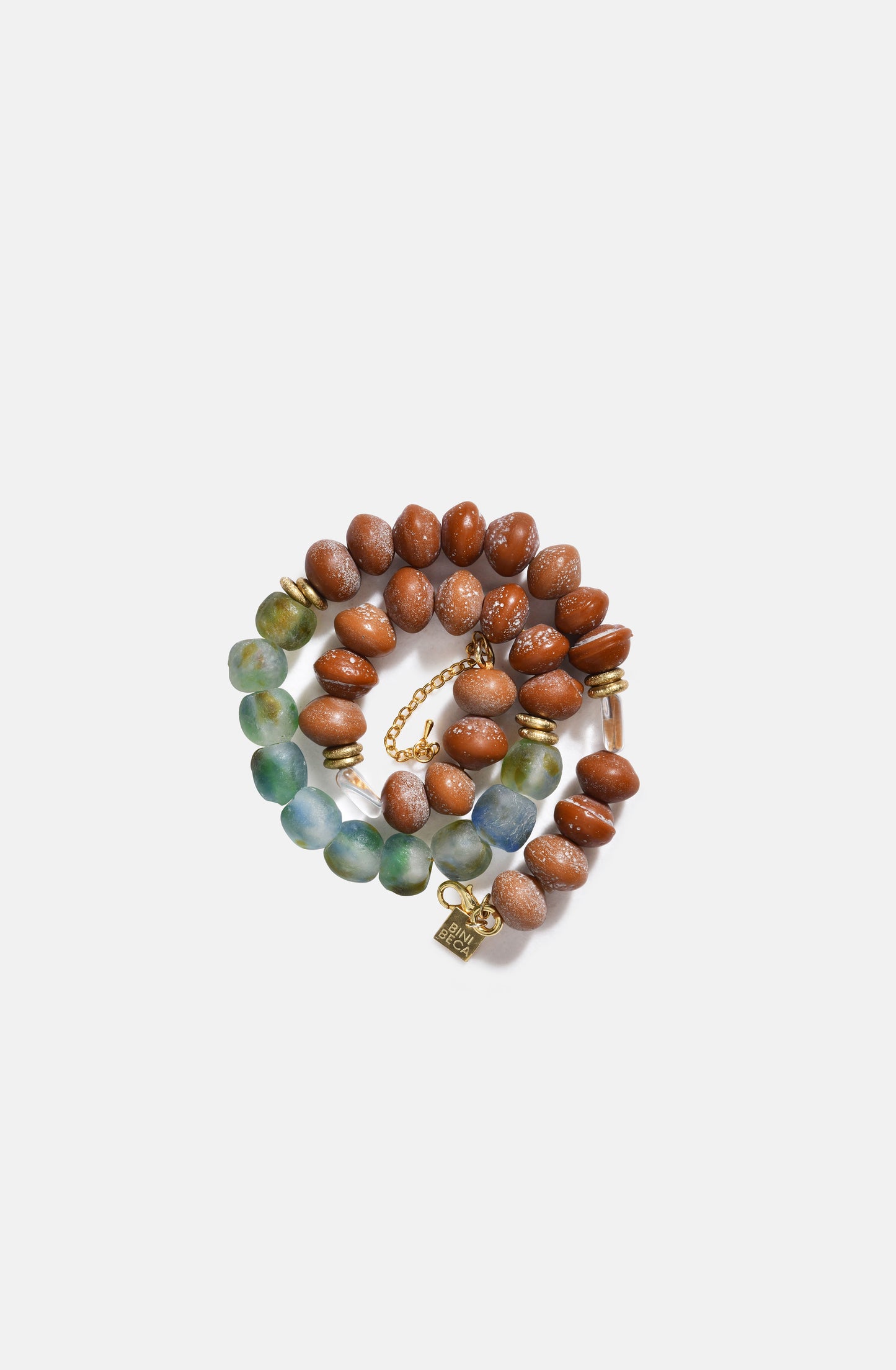 FW25 Sprinkle in caramel and green Collier