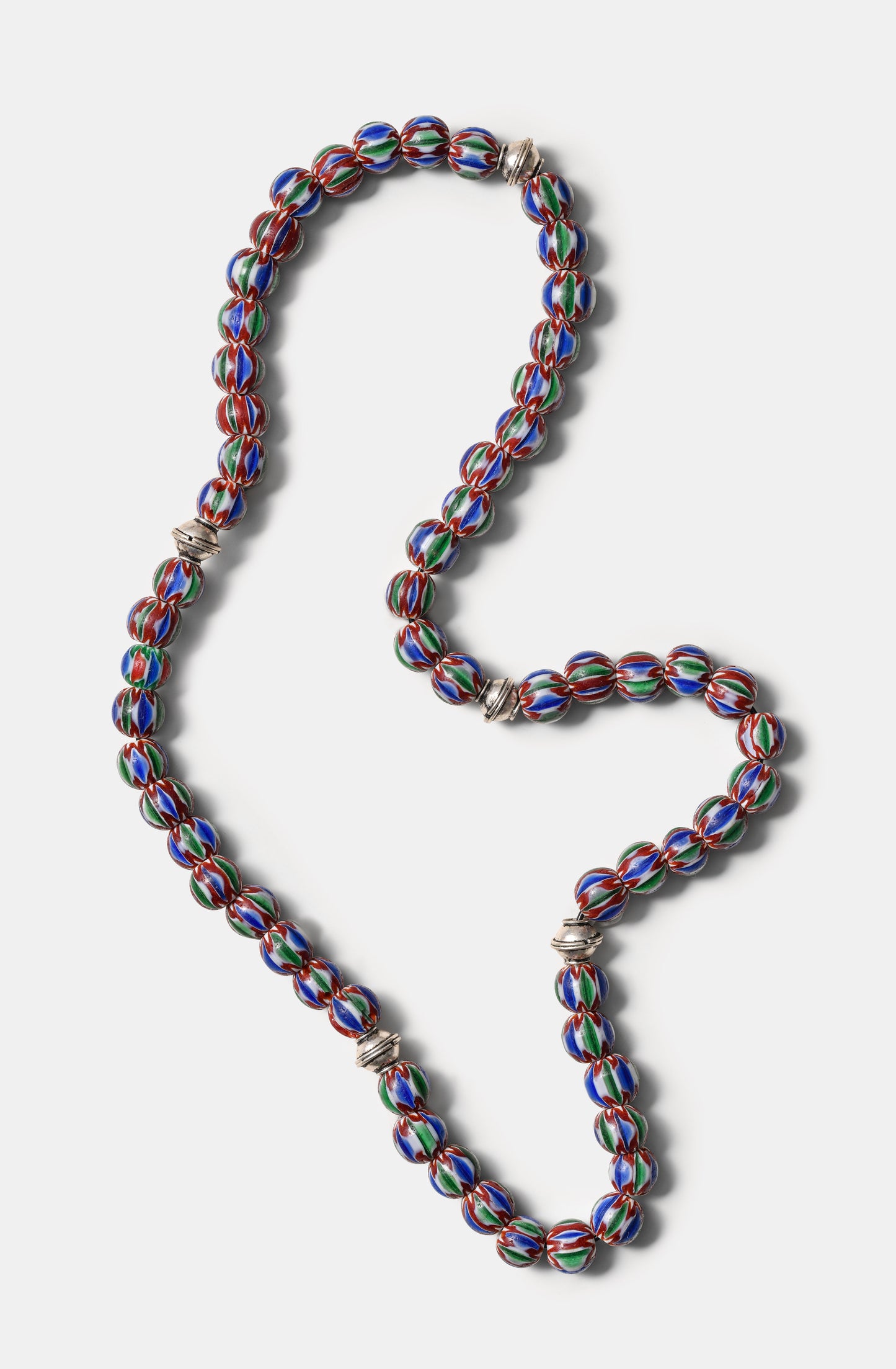 Burgundy Based Chevron Beads Necklaces / Fall23 / DROP I