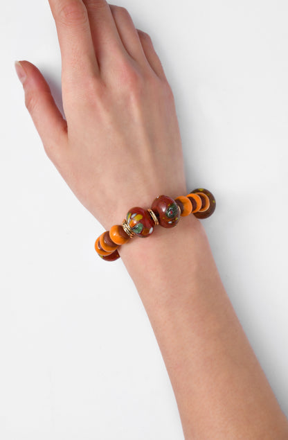 BiniBeca Terracota Capsule Collection / Bini with Nepali Glass Bead Yellow / SS24