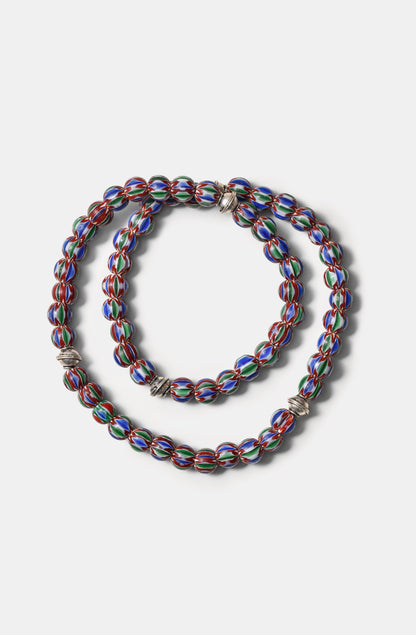 Burgundy Based Chevron Beads Necklaces / Fall23 / DROP I