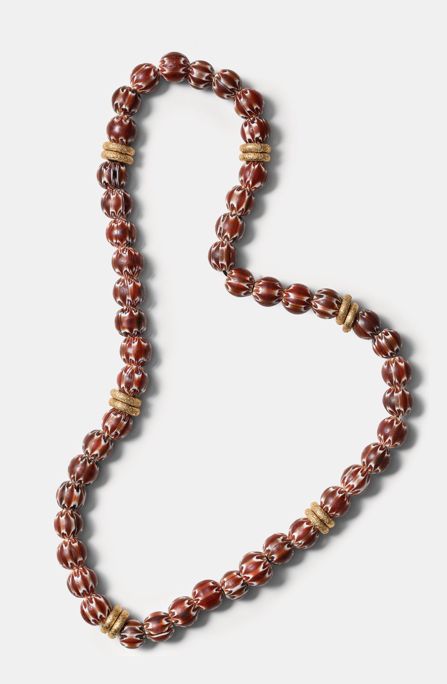 Brown Chevron Beads Necklaces / Fall23 / DROP I