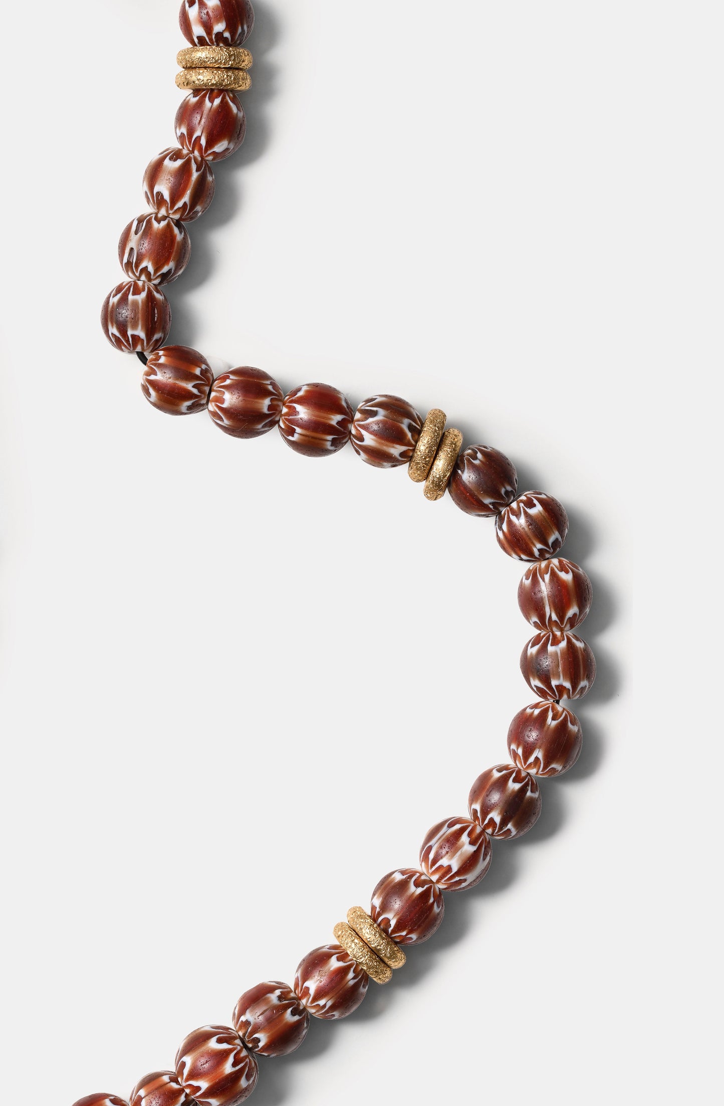 Brown Chevron Beads Necklaces / Fall23 / DROP I