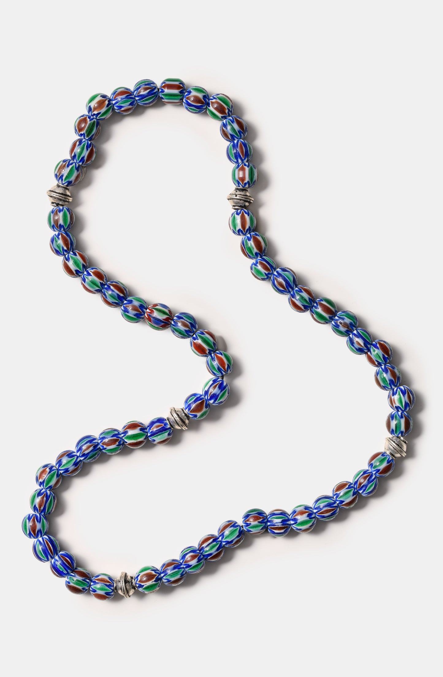 Blue Green Based Chevron Beads Necklaces / Fall23 / DROP I