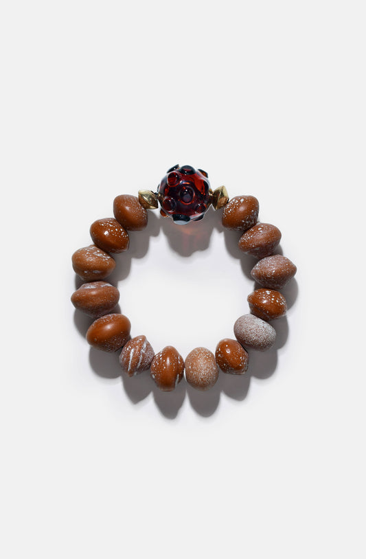 Bini Bracelet with Murano Hero beads / Merlot