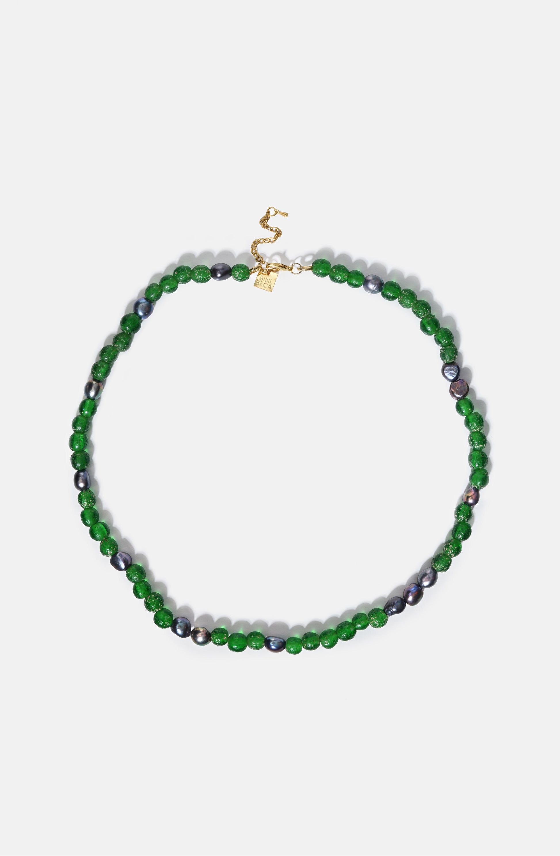 FW25 Bright Green and Pearl Necklace