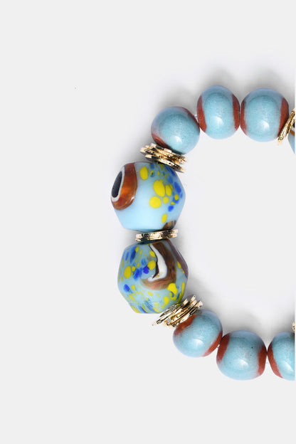 BiniBeca Terracota Capsule Collection / Bini with Nepali Glass Bead Sky Blue / SS24