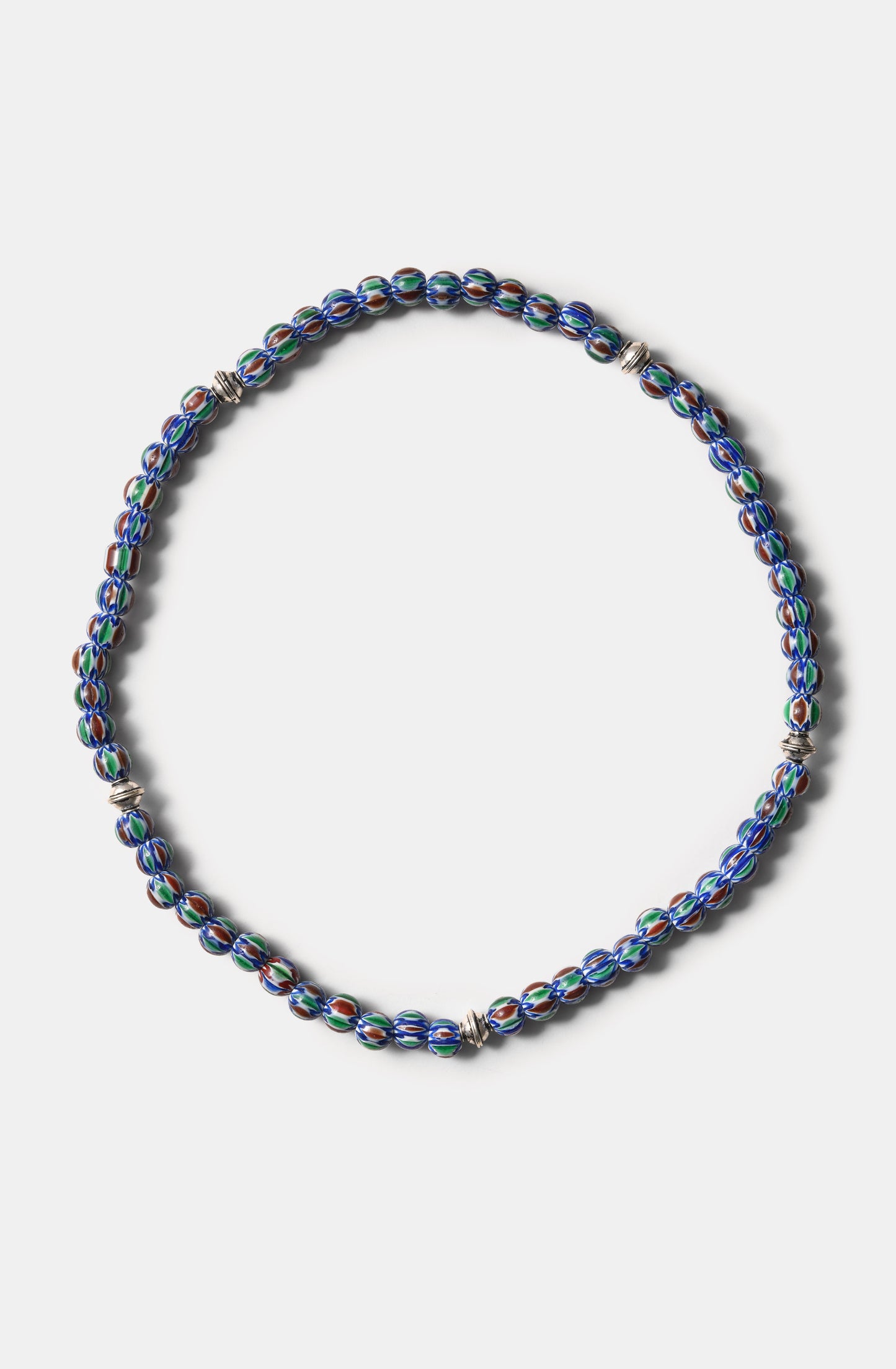 Blue Green Based Chevron Beads Necklaces / Fall23 / DROP I