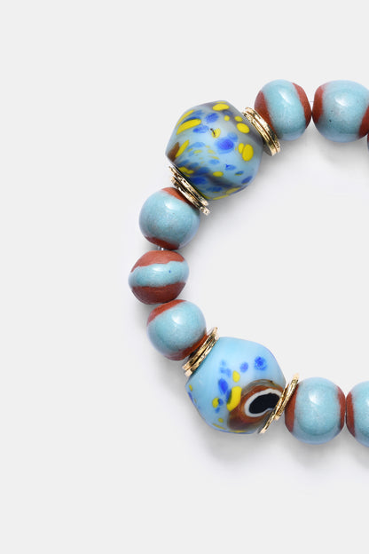 BiniBeca Terracota Capsule Collection / Bini with Nepali Glass Bead Sky Blue / SS24