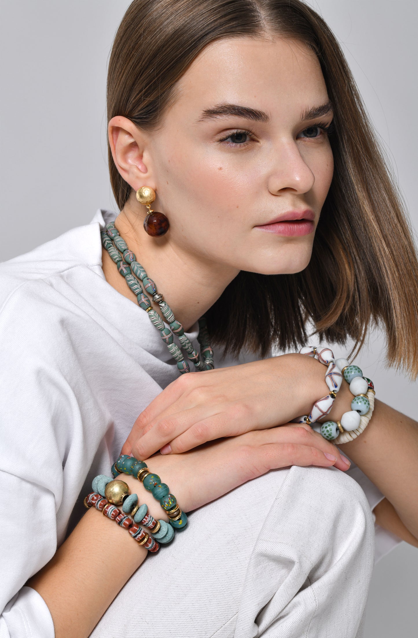 The Sprinkle Bini in Minty Turquoise Bracelet / SS24