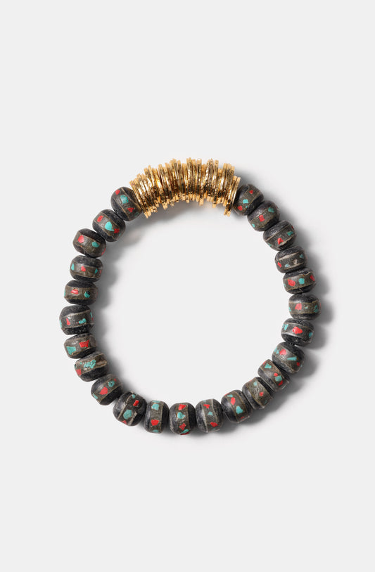 Black Mala Beads Bini bracelets / Fall23