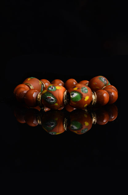 BiniBeca Terracota Capsule Collection / Bini with Nepali Glass Bead Orange / SS24