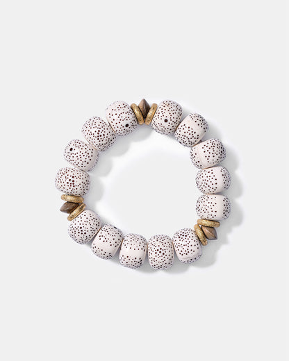 Katmandu Dotted Bone Beads Bracelet / Resort 24