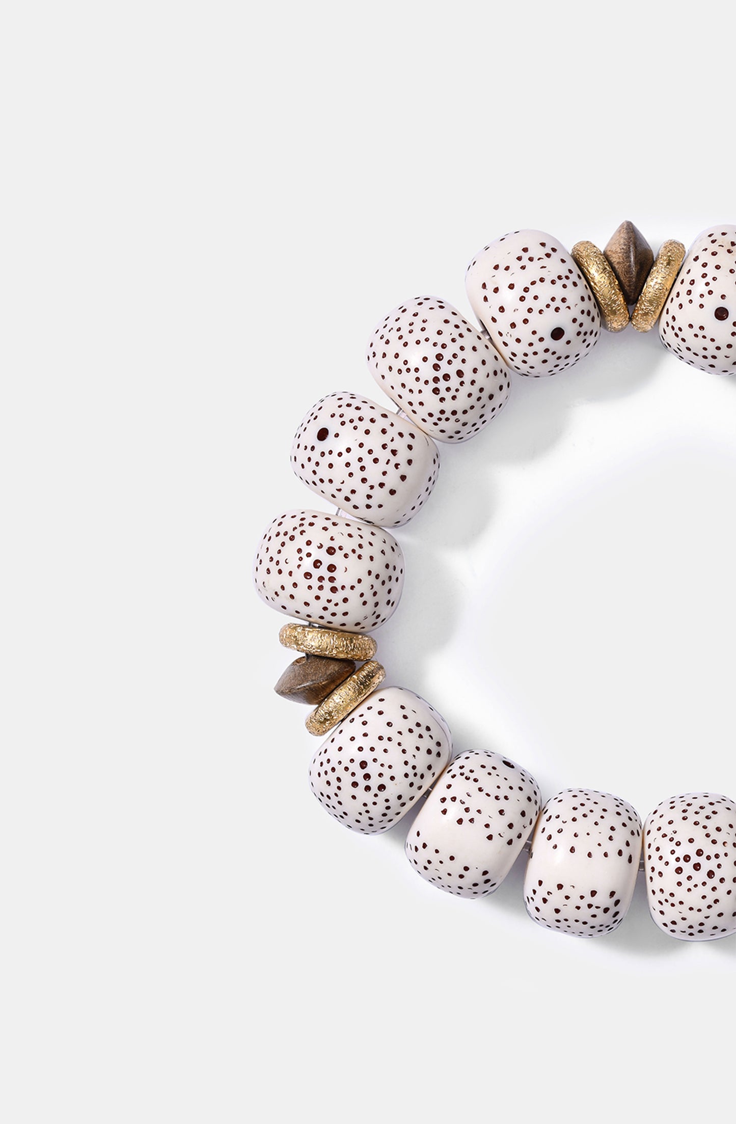 Katmandu Dotted Bone Beads Bracelet / Resort 24