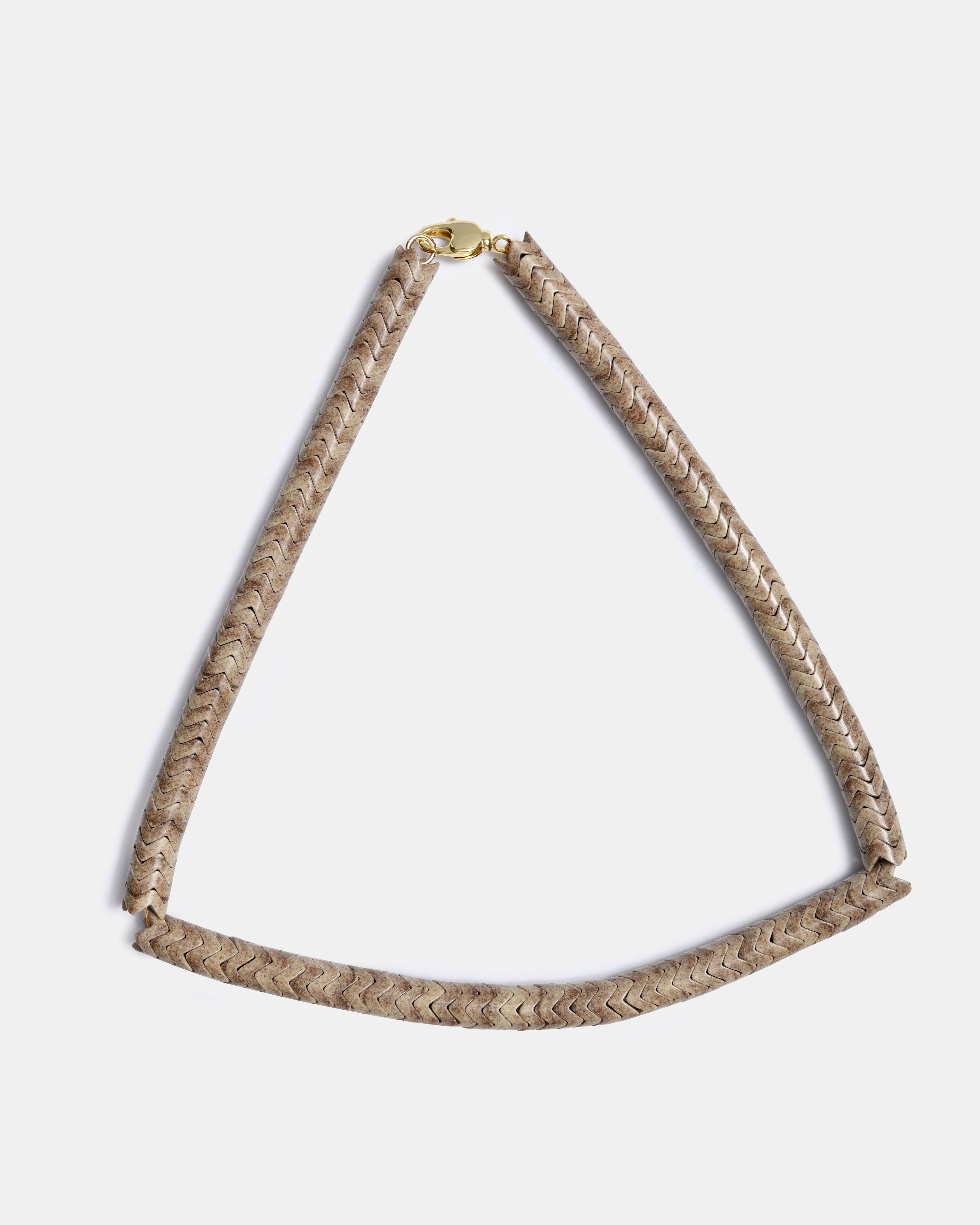 Gray Serpenti Agate Necklace