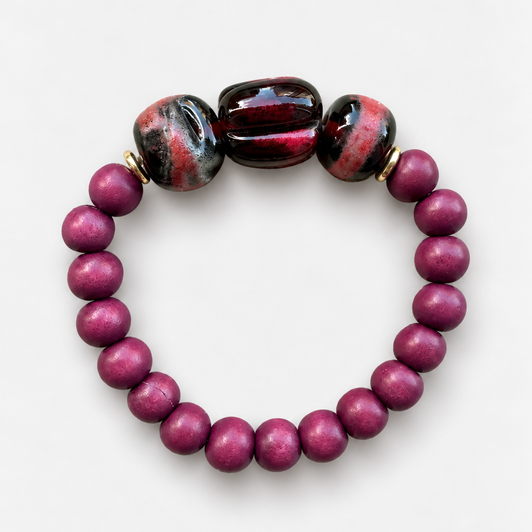 Cabalette Bracelet in Burgundy