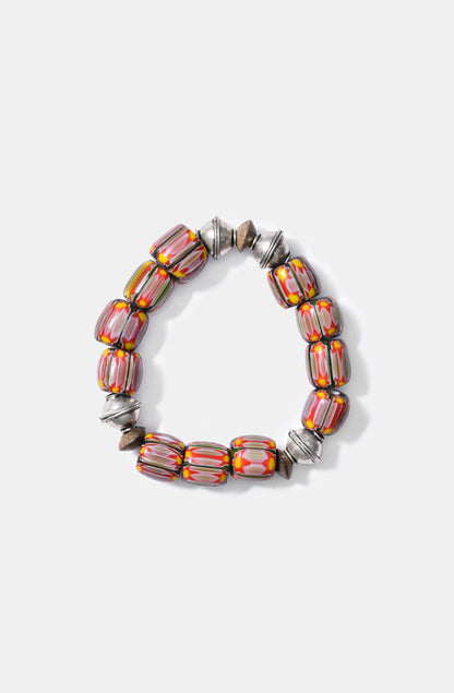 Red&Green Chevron Beads Bracelet / Resort 24