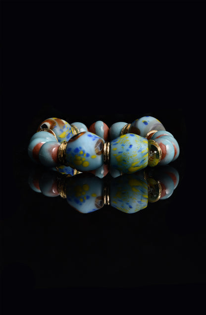 BiniBeca Terracota Capsule Collection / Bini with Nepali Glass Bead Sky Blue / SS24