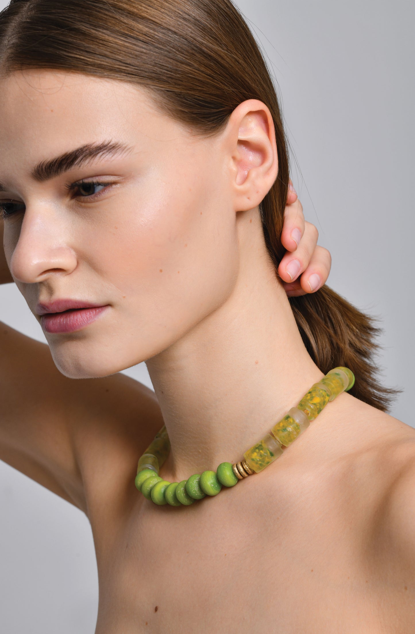 The Sprinkle Bini in Green Necklace / SS24