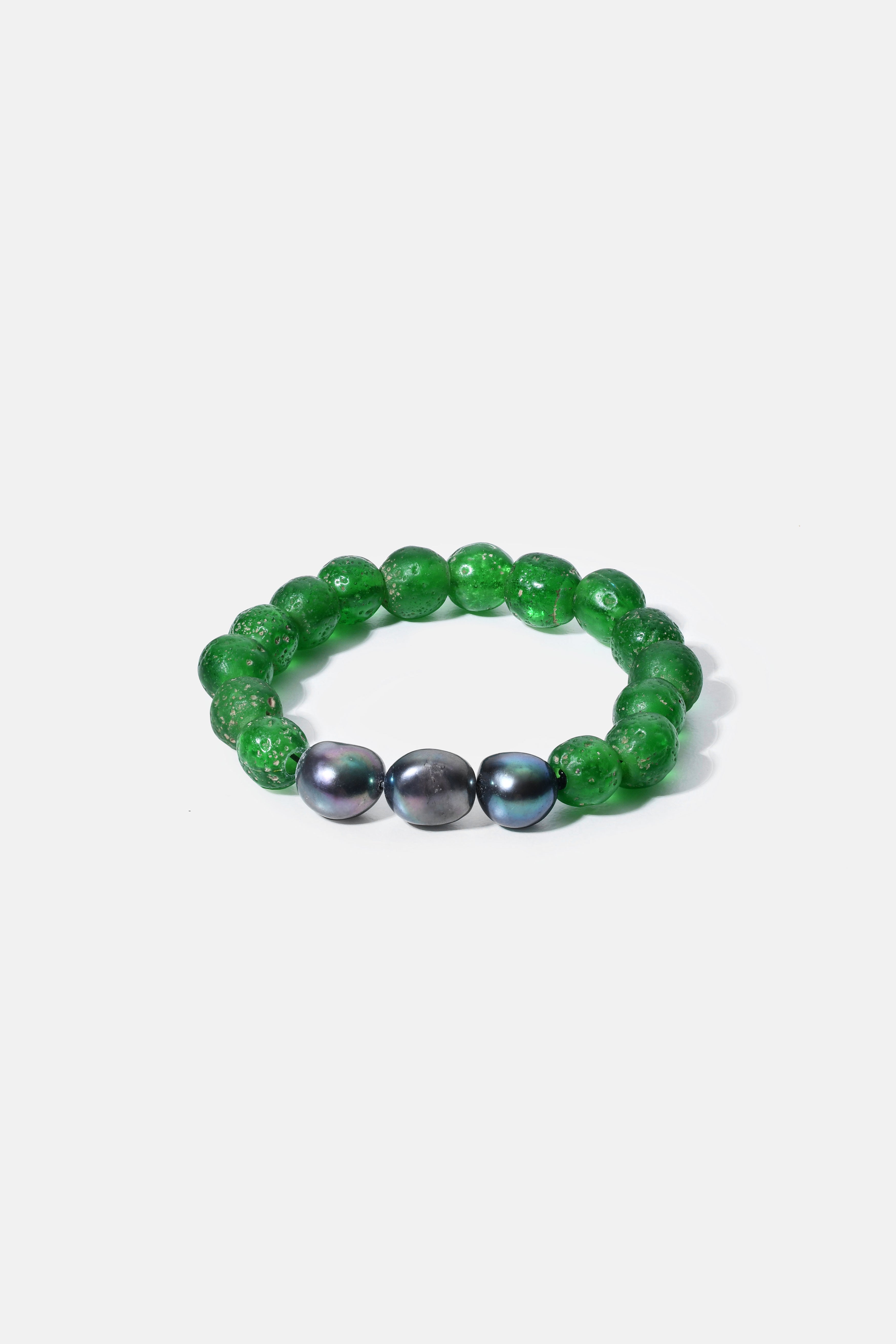 FW25 Bright Green and Pearl Bracelet