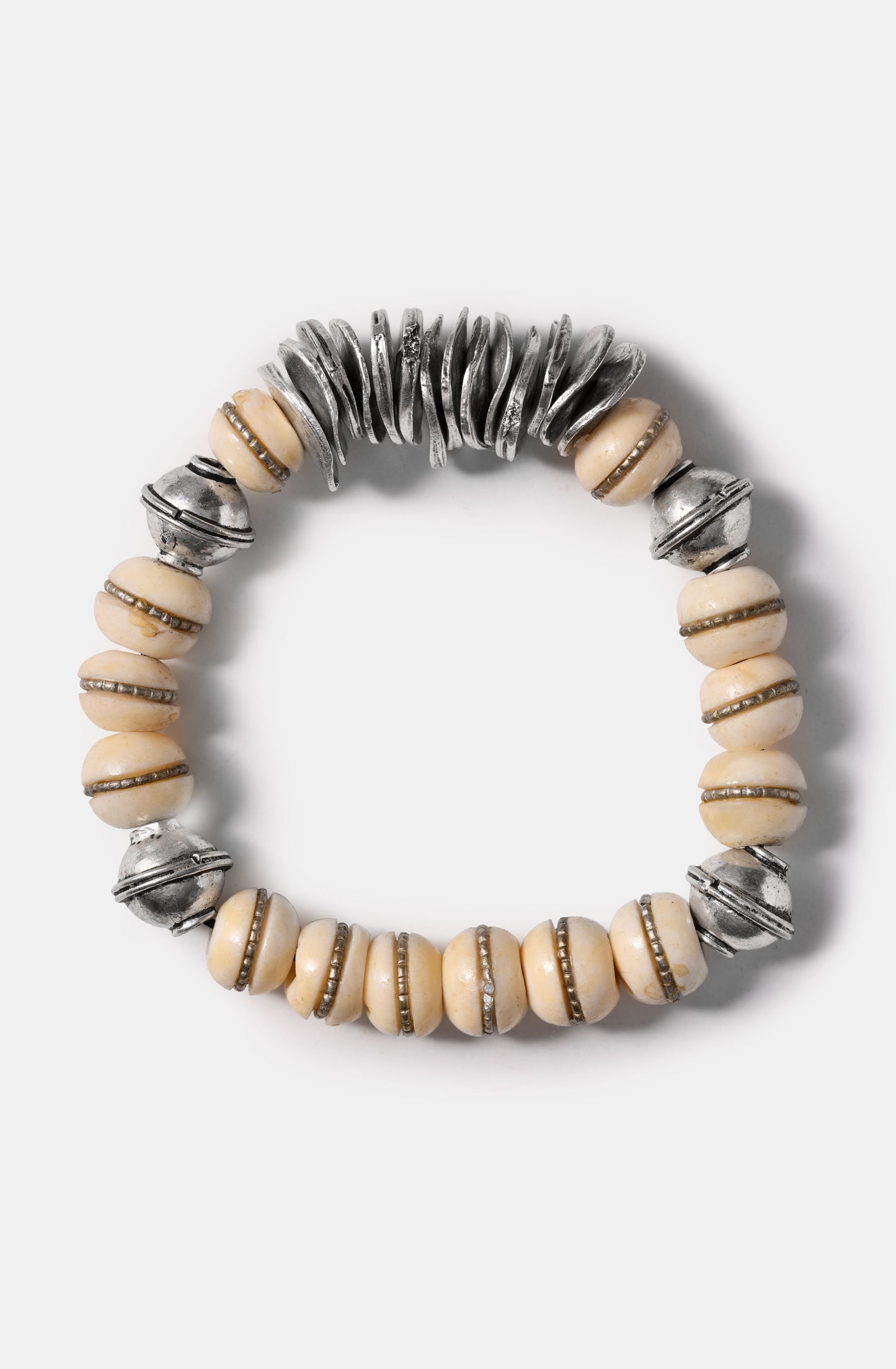 Cream Mala Beads Bini bracelets / Fall23