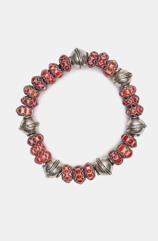 Red Chevron Beads Bracelets / Fall23