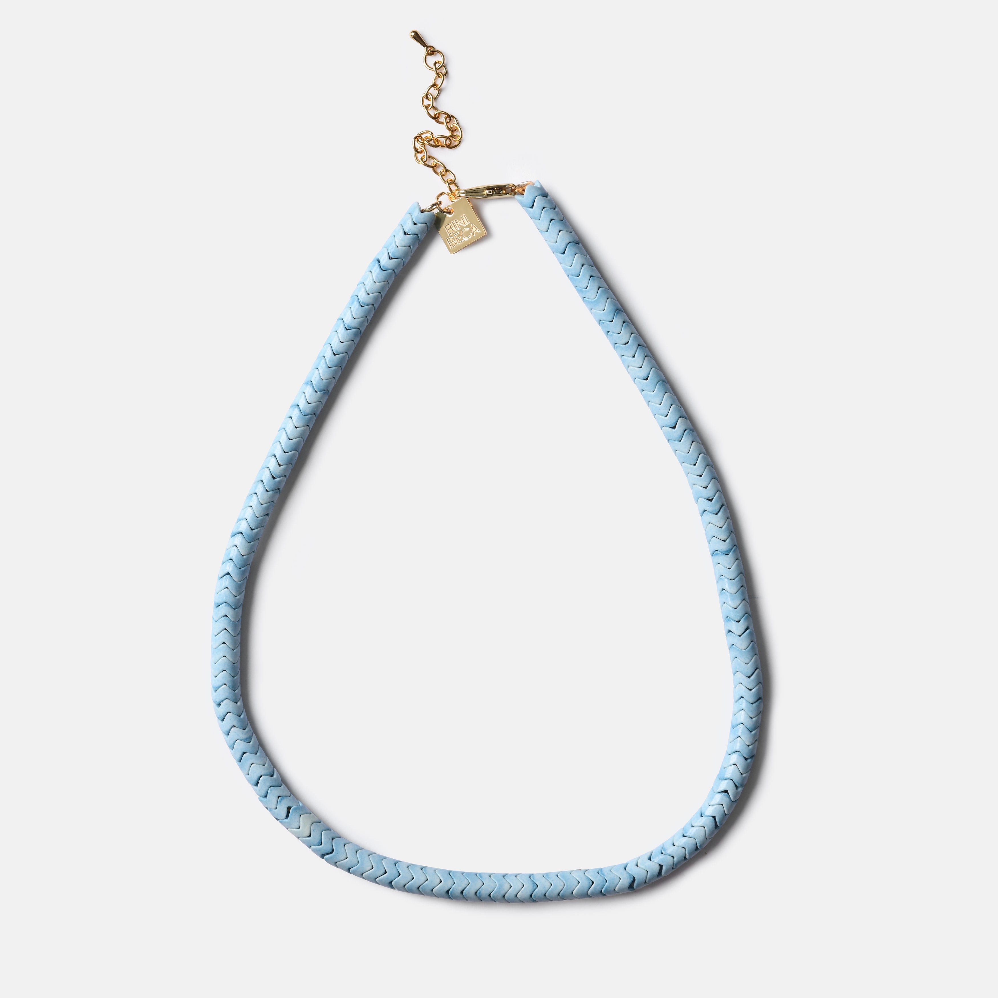 Serpent Necklace in Blue