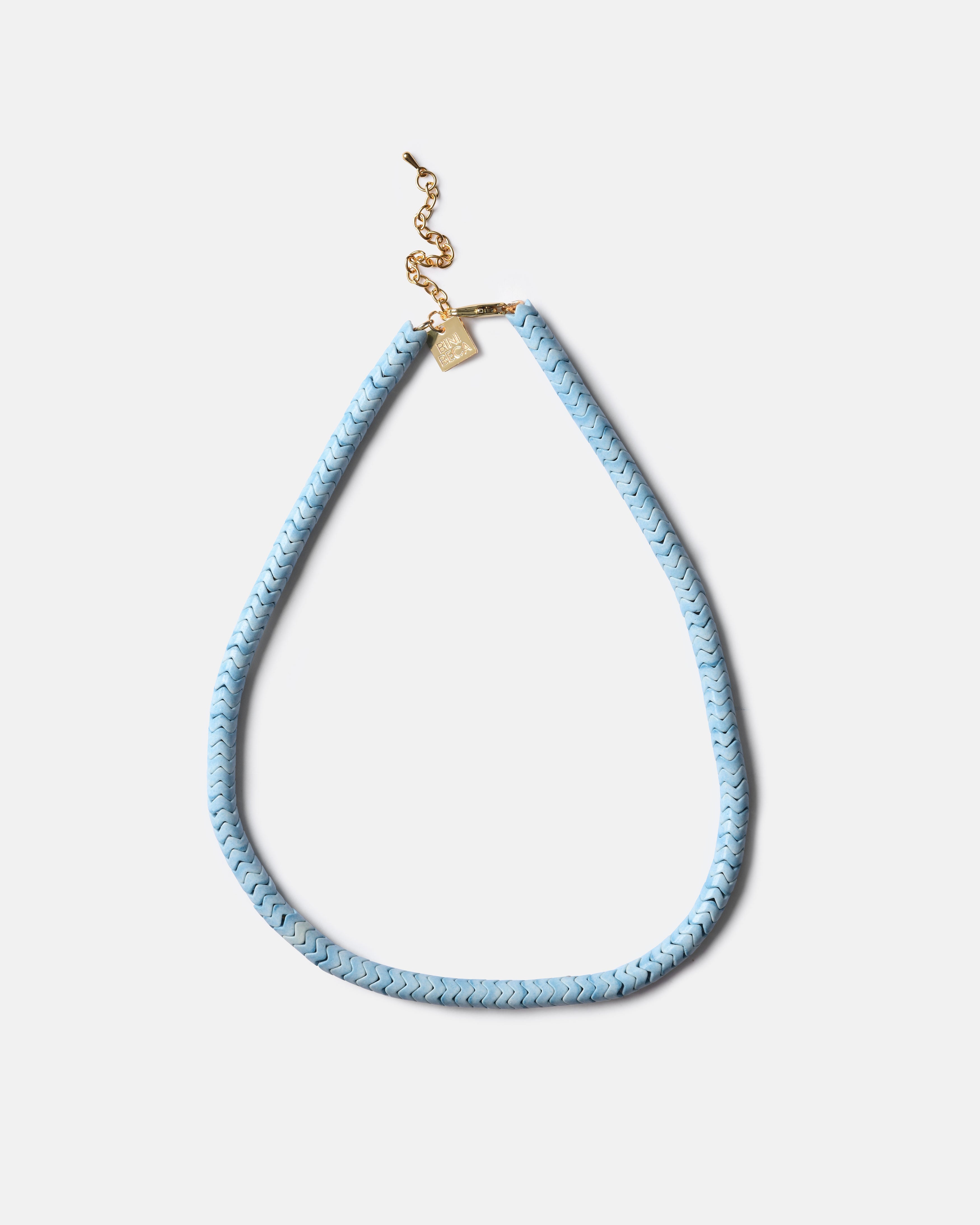Serpent Necklace in Blue