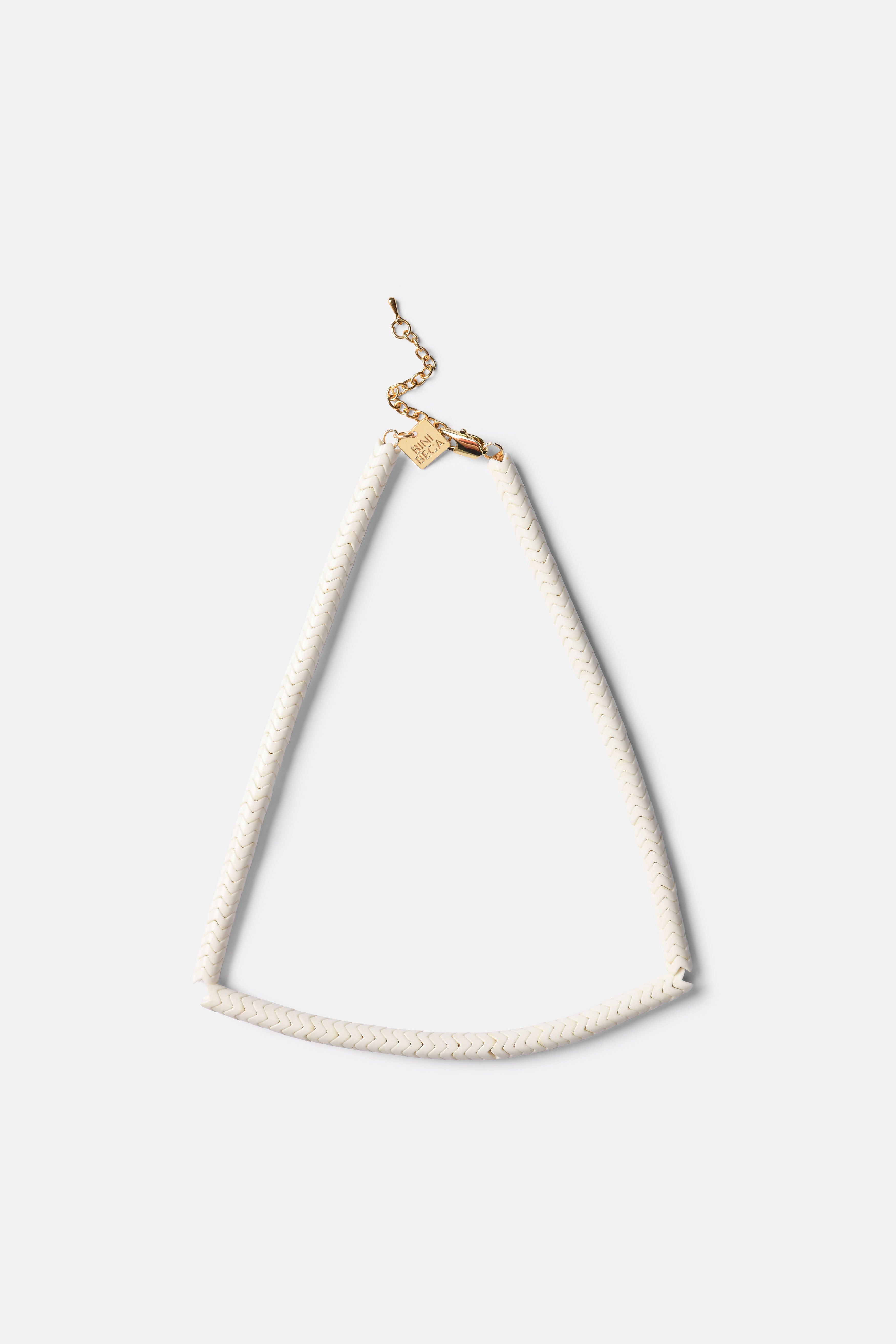 Serpent Necklace in White