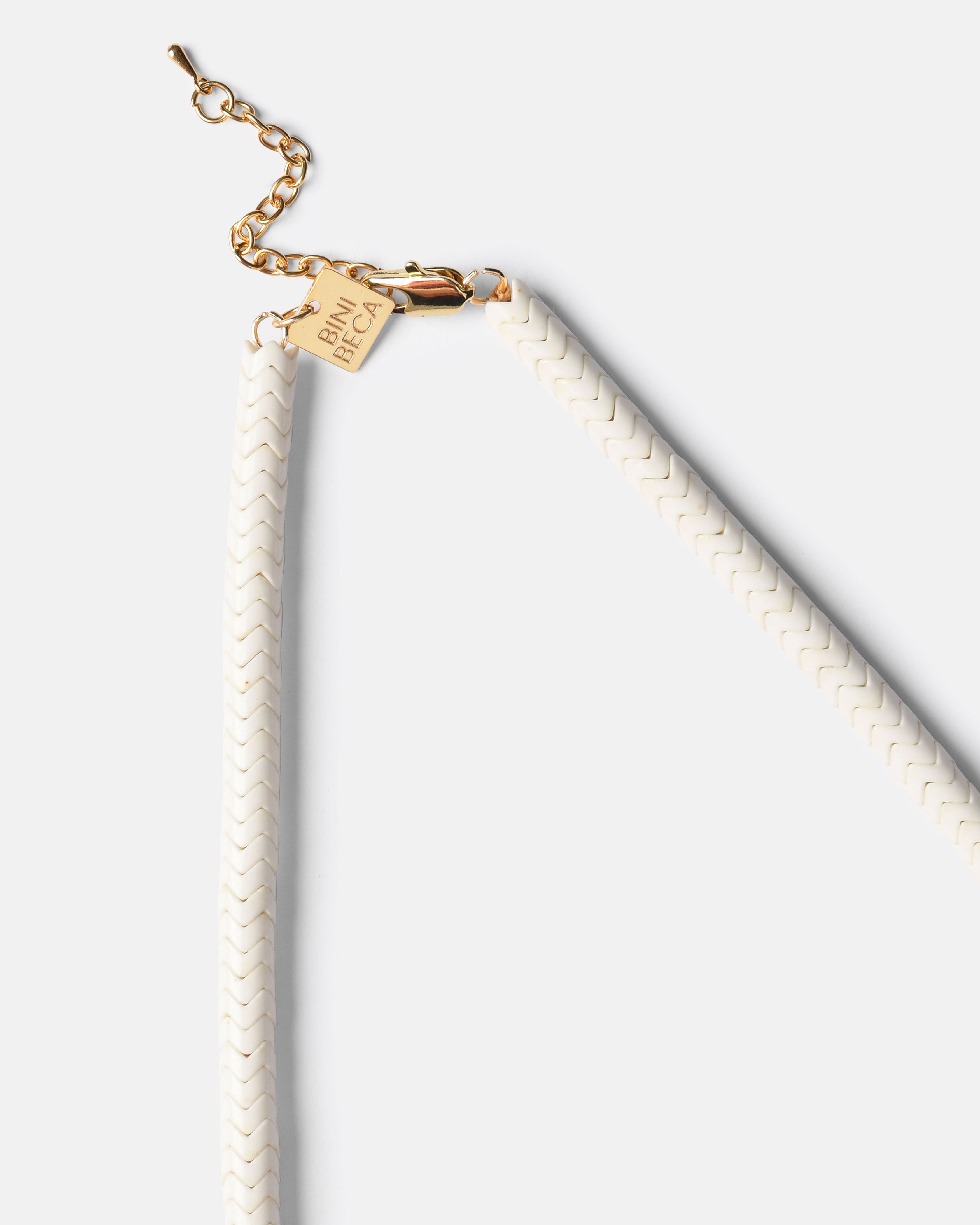 Serpent Necklace in White