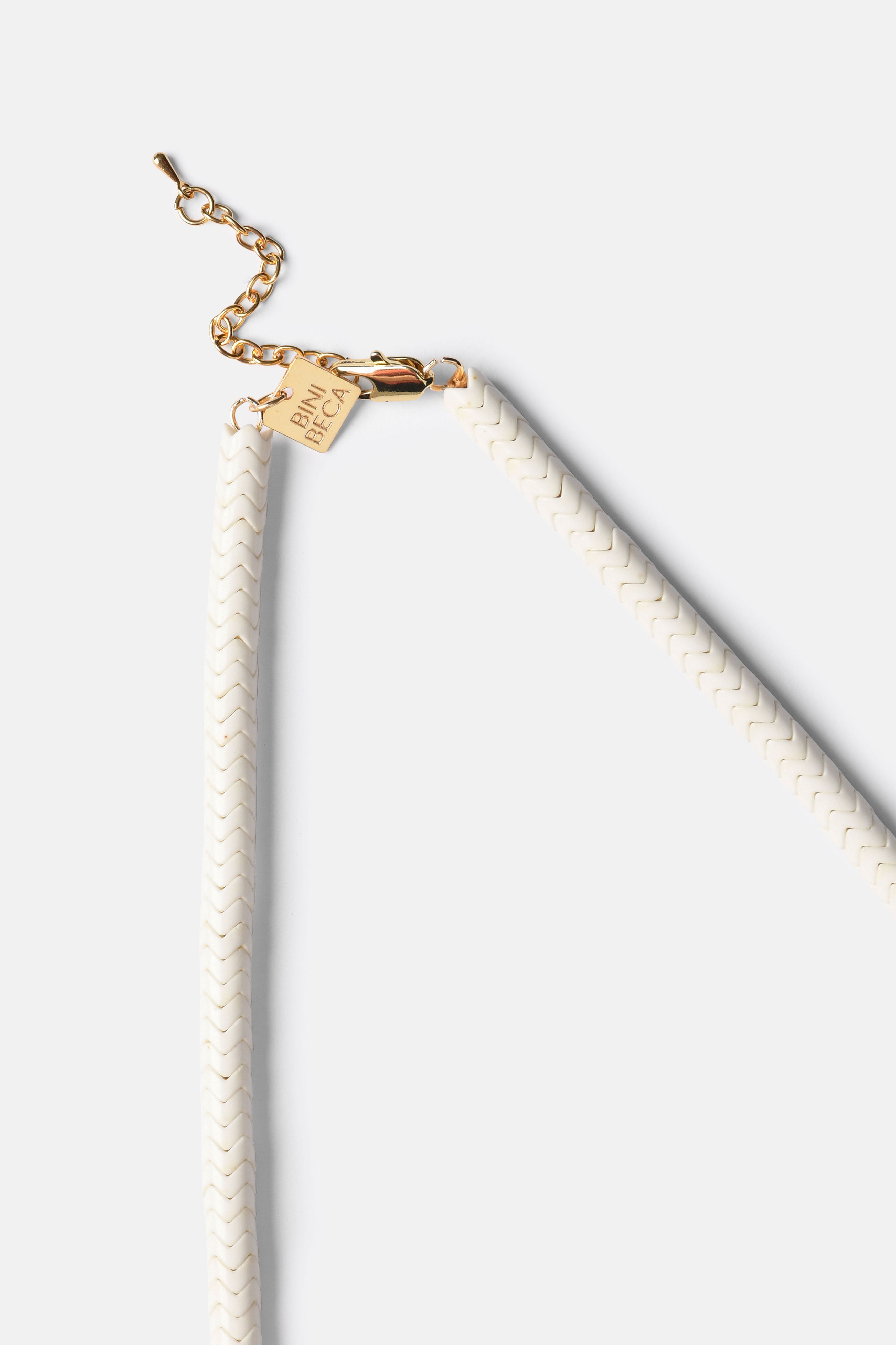 Serpent Necklace in White