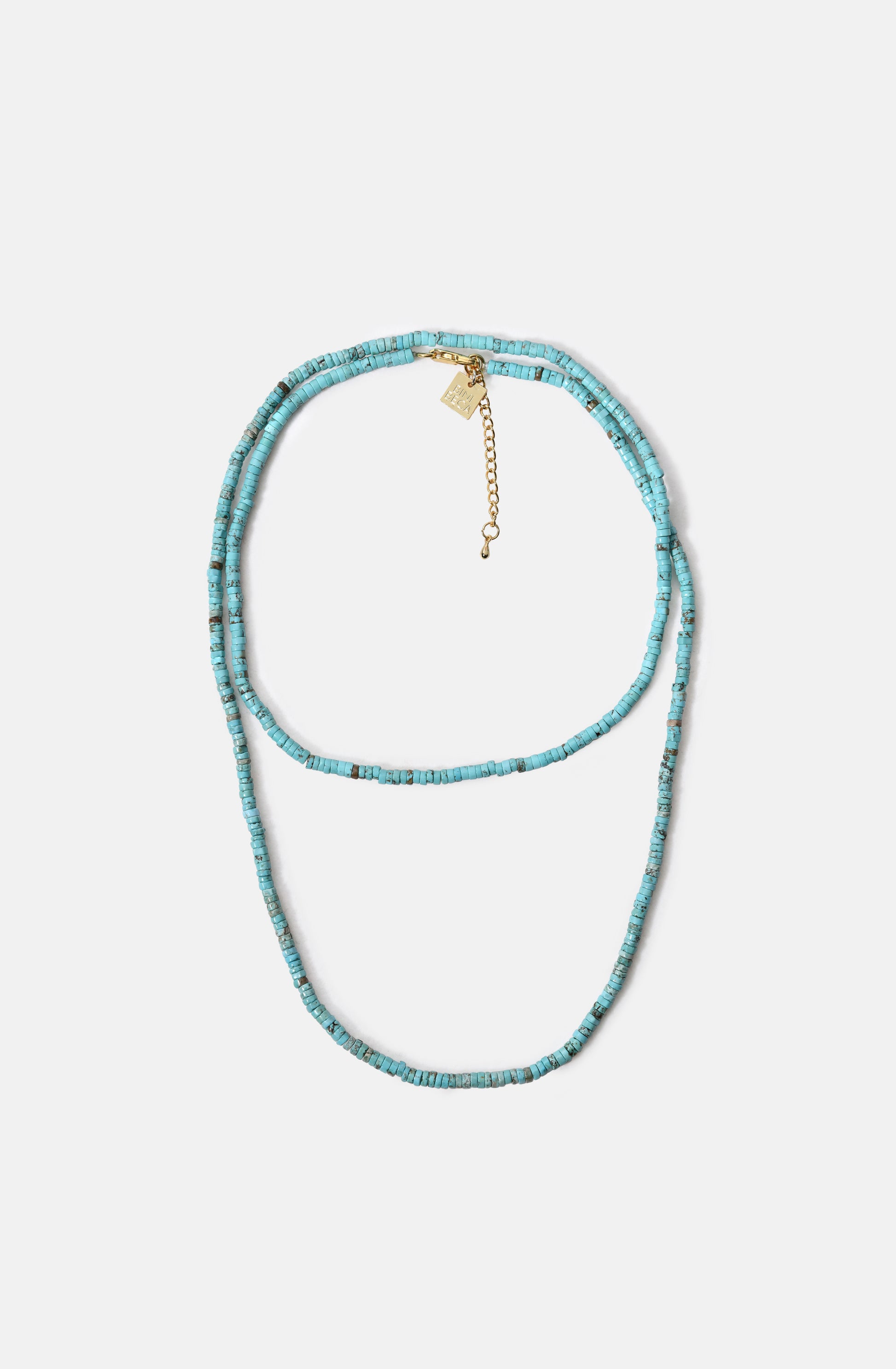 FW25 Long tiny Turquoise necklace