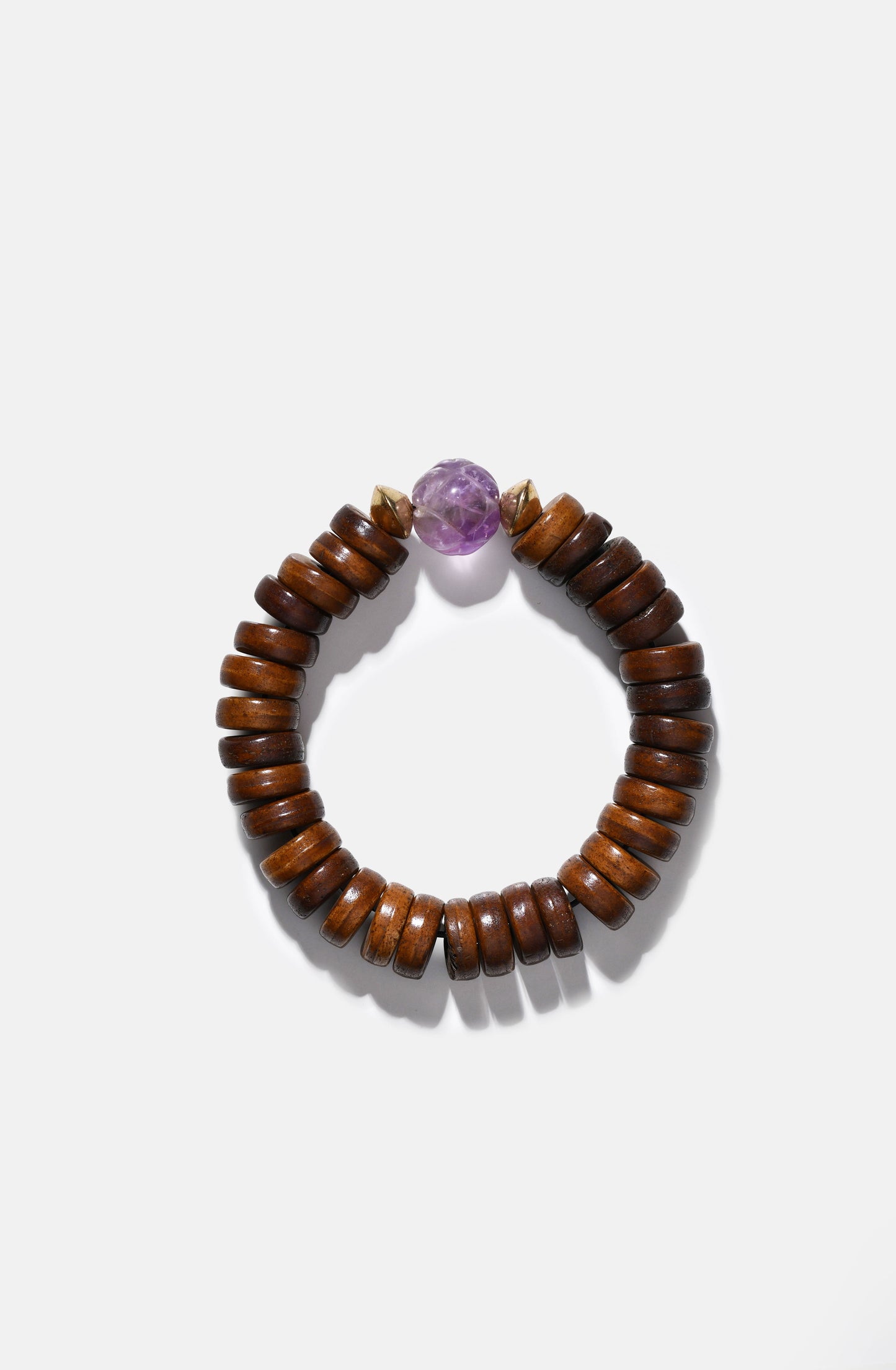 Nepali Bone with Amethyst Bracelet