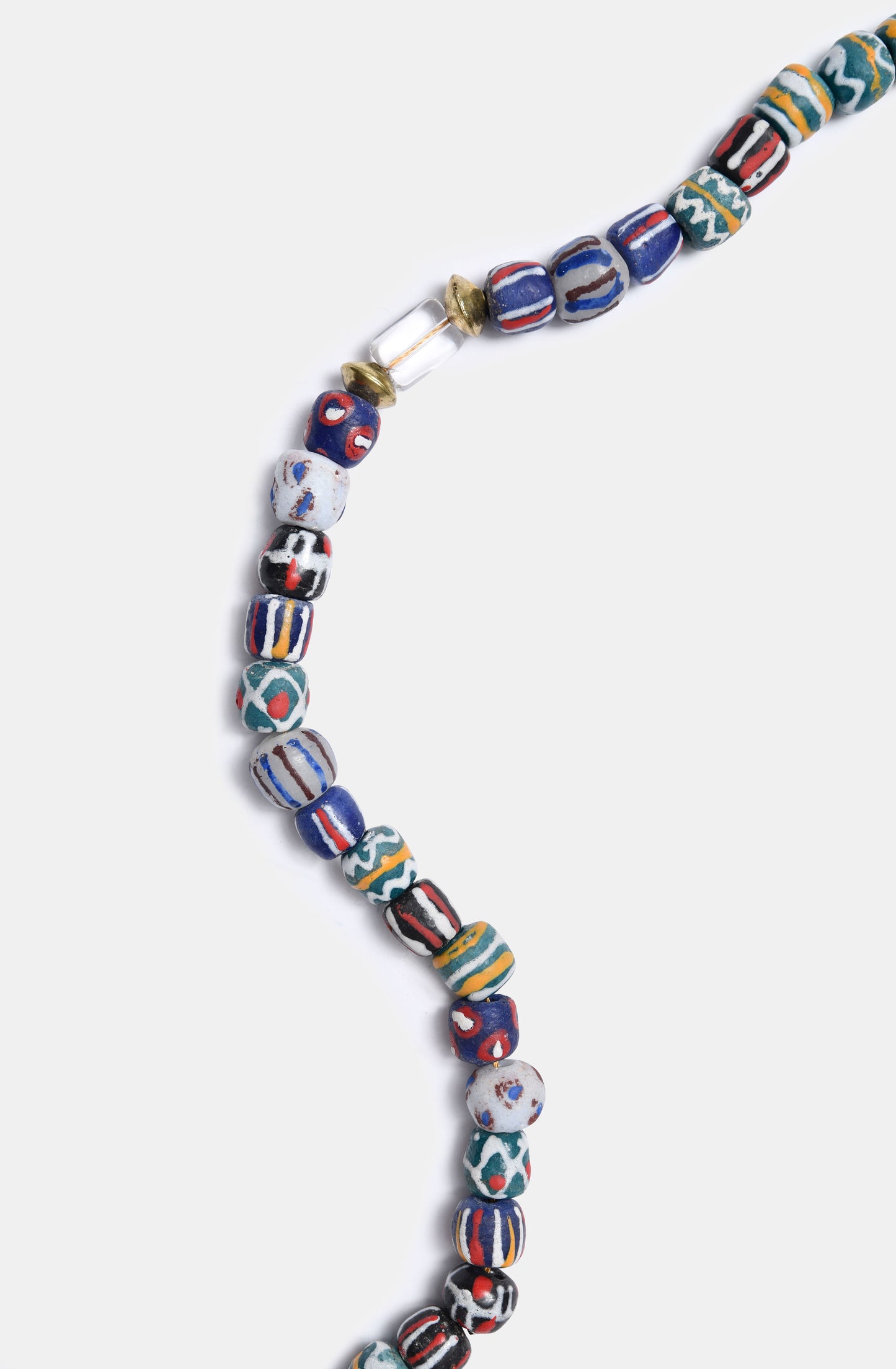 Gray Krobo Medley Necklace