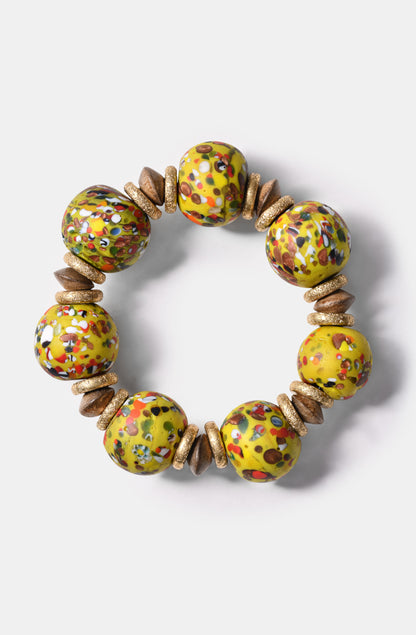 The Sprinkle Bini Bracelet in Yellow / Resort 24