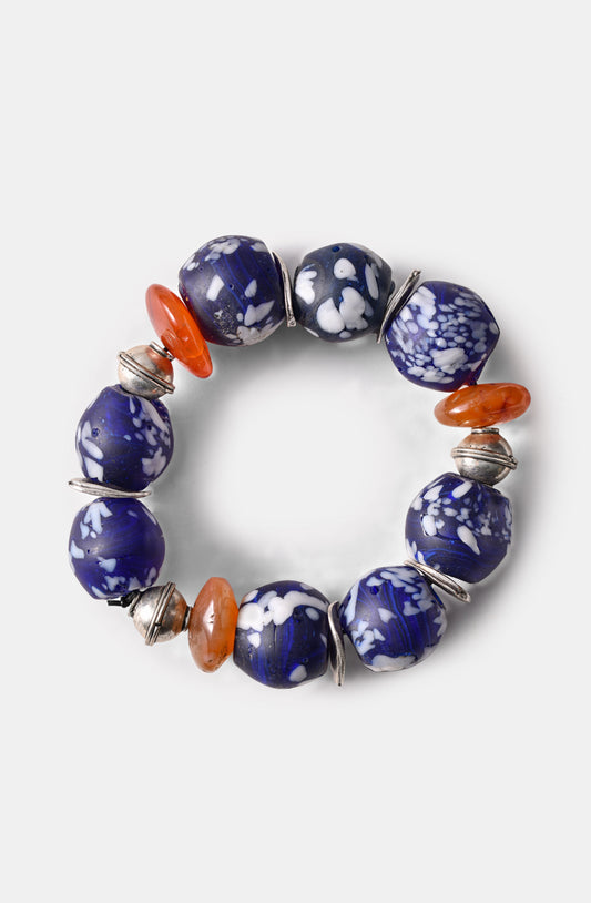 Blue Glass Sphere Beads Bracelets / Resort 24