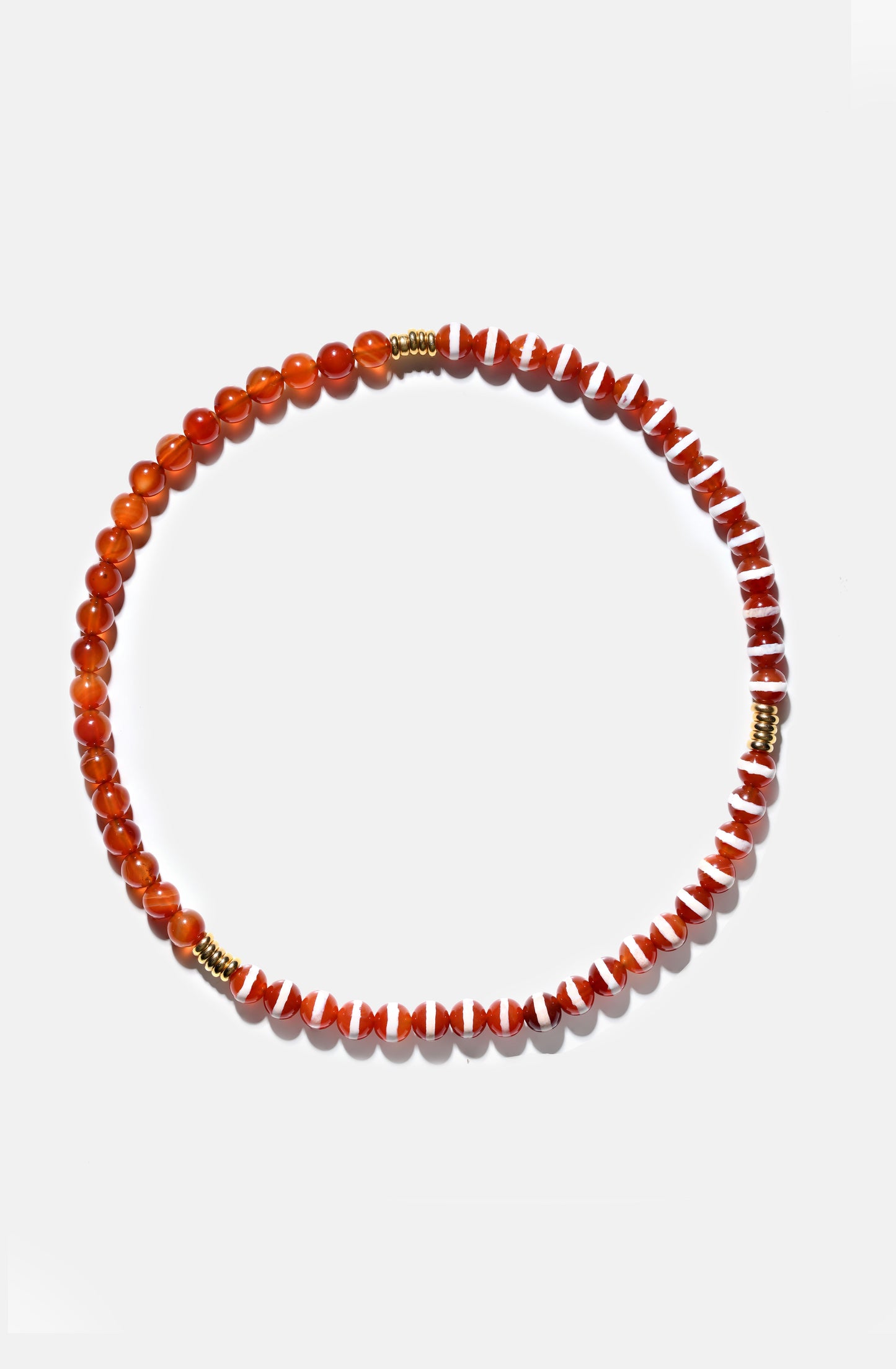 Bini Necklace 2025 Tibetan Agate and Carnelian Stone