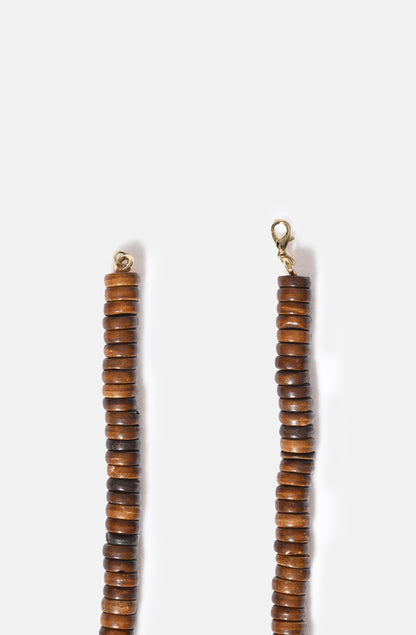 FW25 Bone and Green Glass Collier