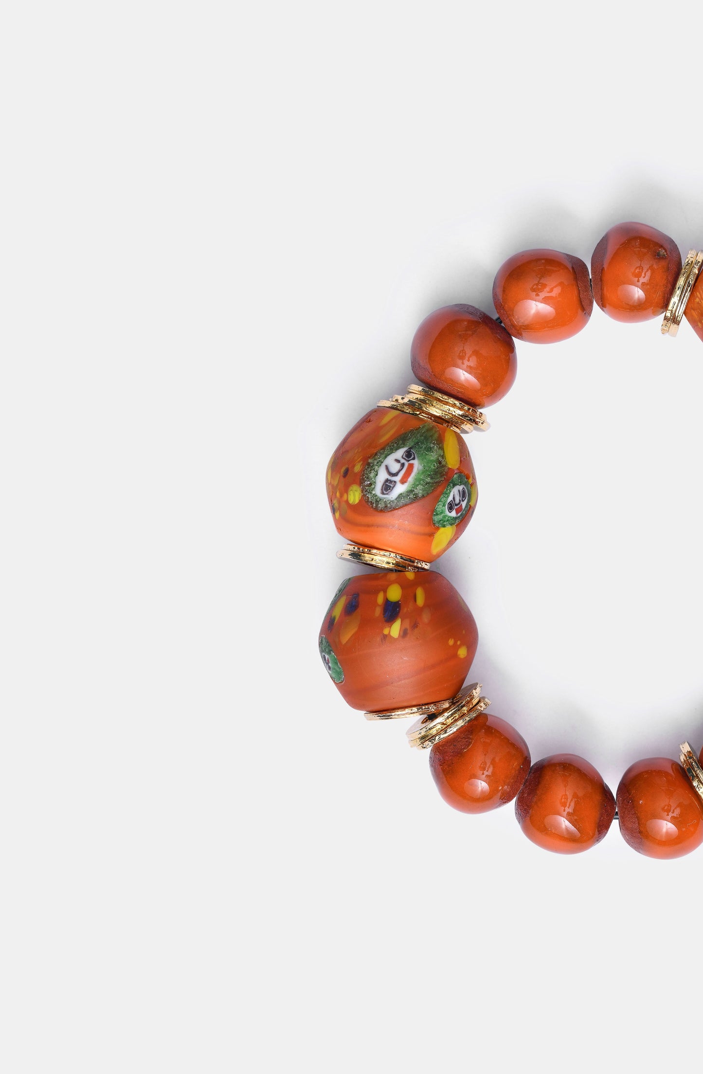 BiniBeca Terracota Capsule Collection / Bini with Nepali Glass Bead Orange / SS24