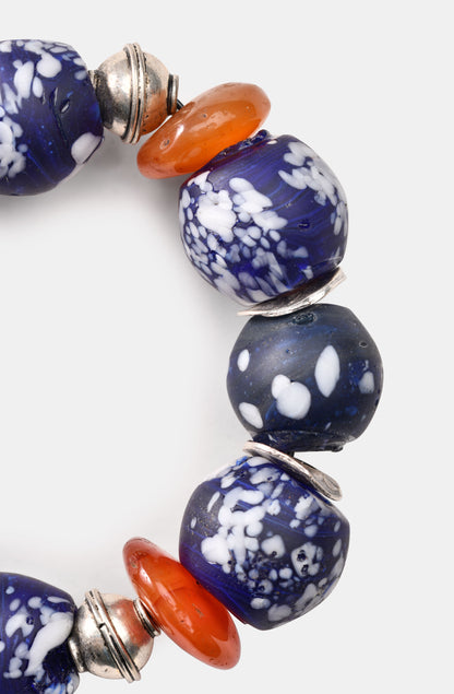 Blue Glass Sphere Beads Bracelets / Resort 24