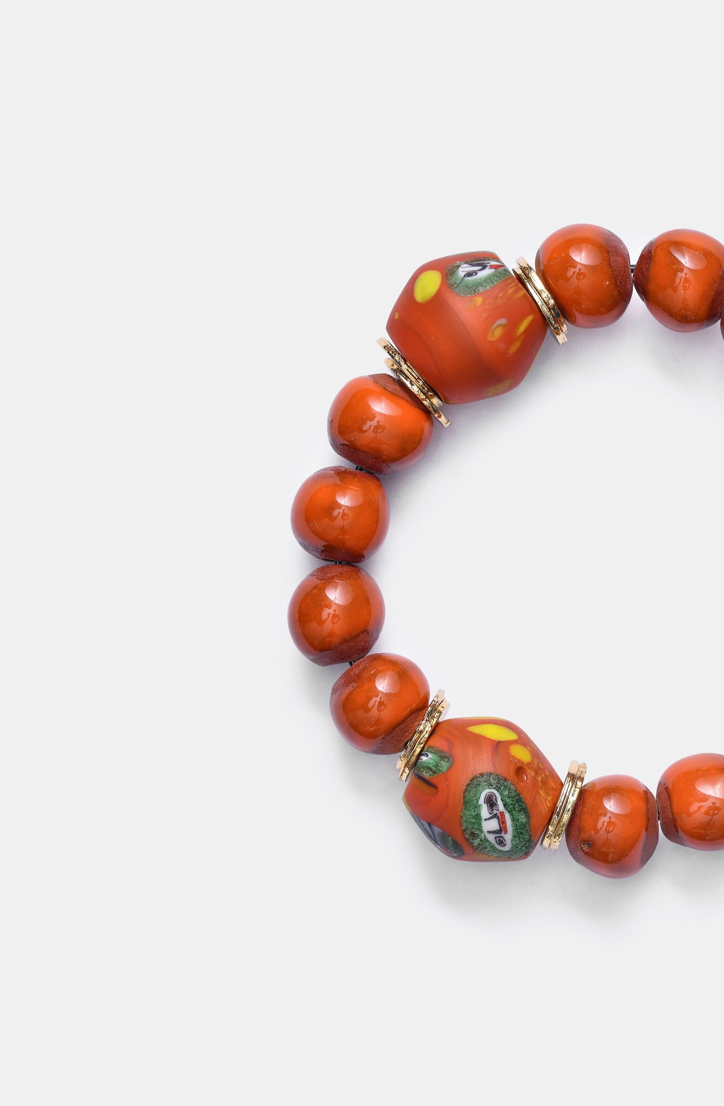 BiniBeca Terracota Capsule Collection / Bini with Nepali Glass Bead Orange / SS24