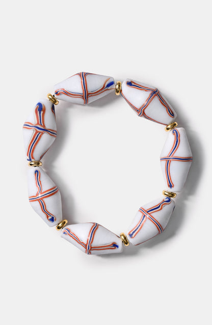 Java French Cross bracelets in White / Resort 24