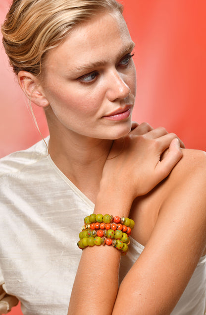 Yellow Sprinkled Bracelet