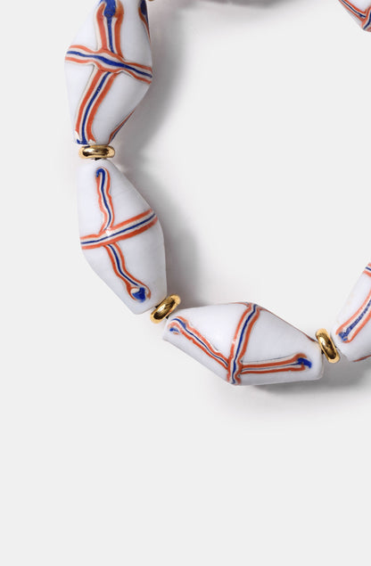 Java French Cross bracelets in White / Resort 24