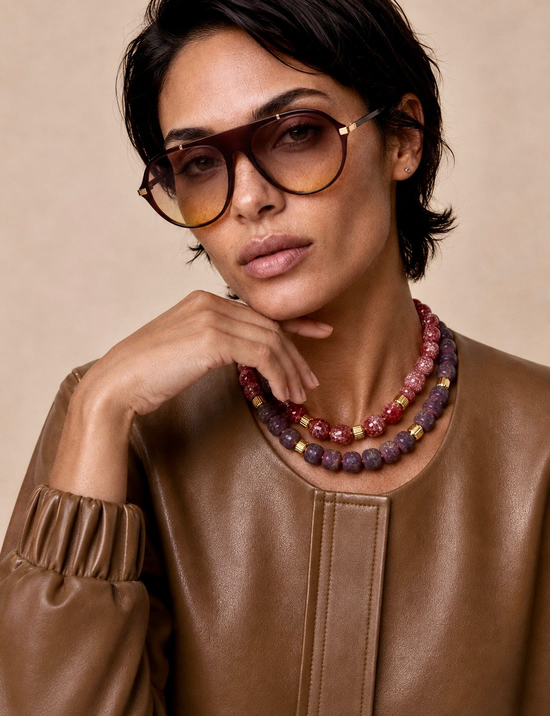 FW26-27 Fiammetta Necklace in Purple