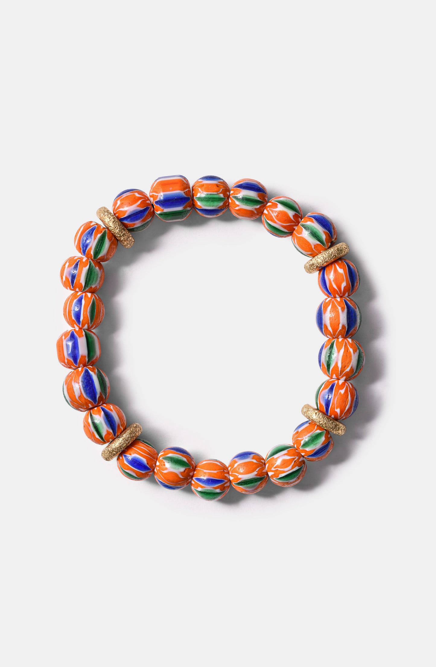 Chevron Bracelet in Bright Orange / SS24