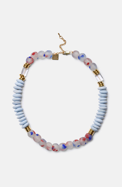 Light Blue Sprinkled Necklace