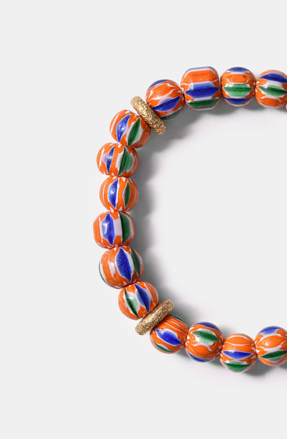 Chevron Bracelet in Bright Orange / SS24