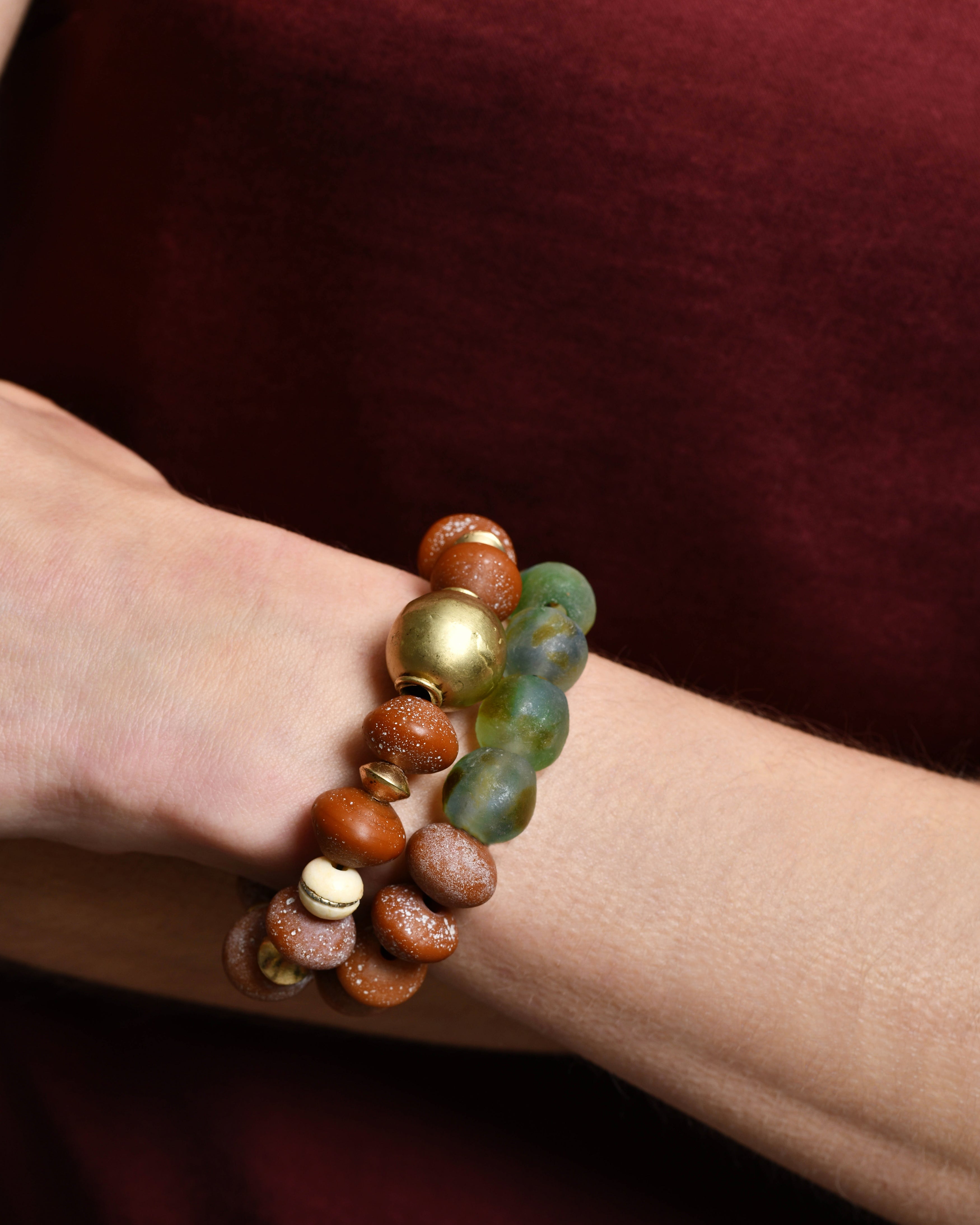 FW25 Sprinkle in caramel and green Bracelet