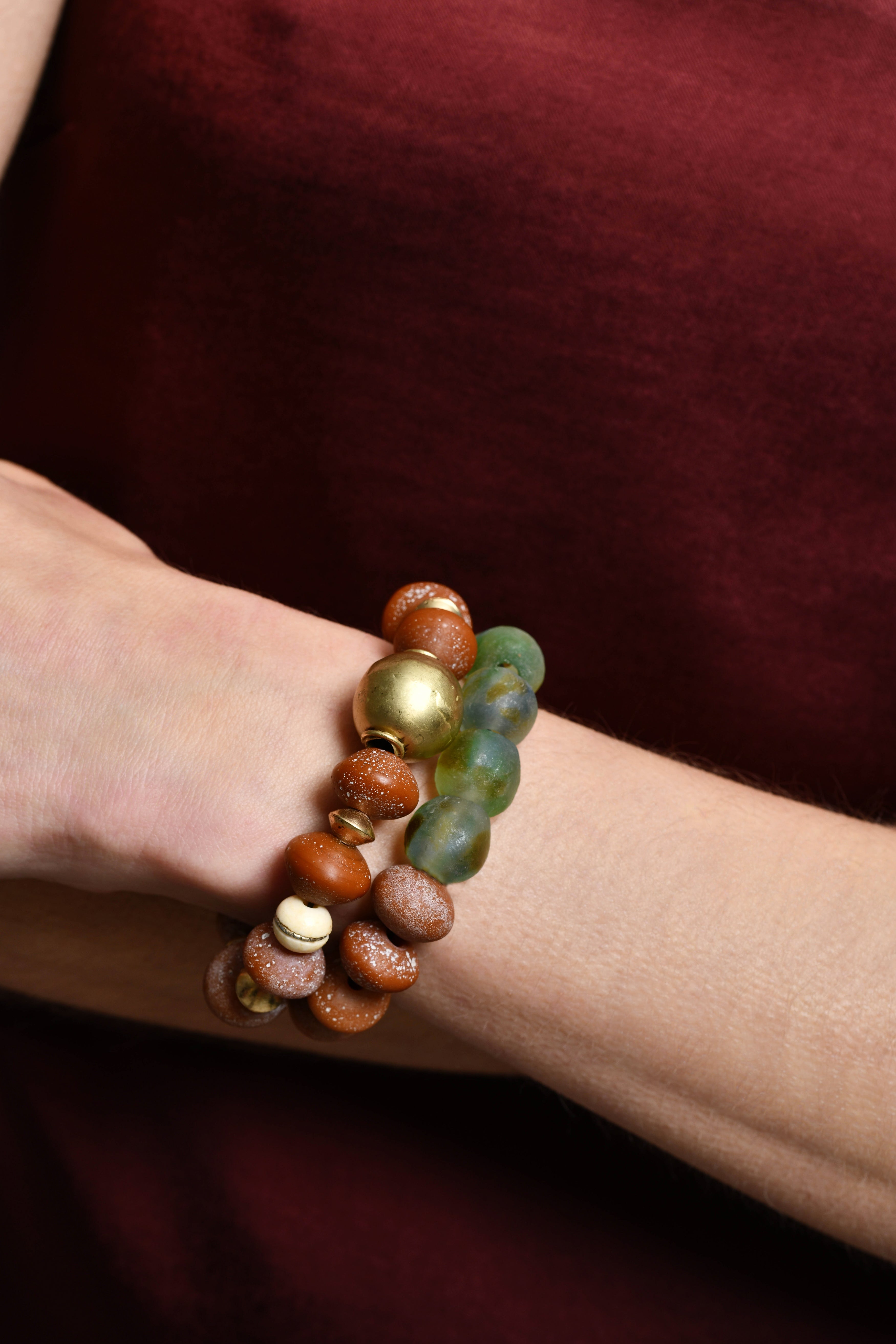 FW25 Sprinkle in caramel and green Bracelet