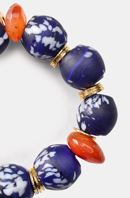 Blue Glass Sphere Beads Bracelets / Resort 24